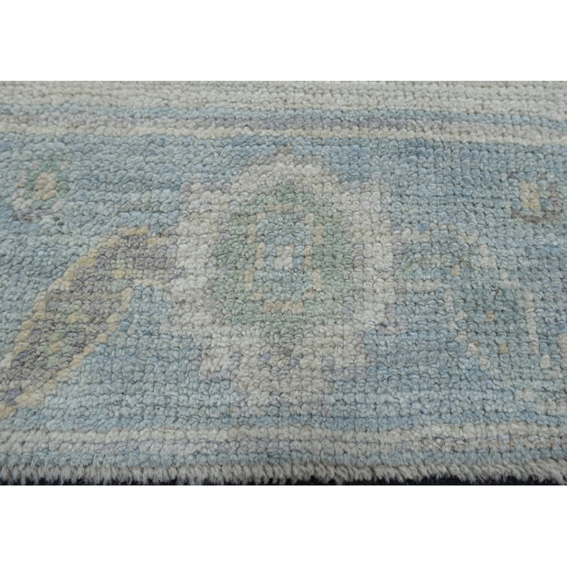 Tapis turc Oushak fait à la main 2 pi 7 po x 9 pi 10 po