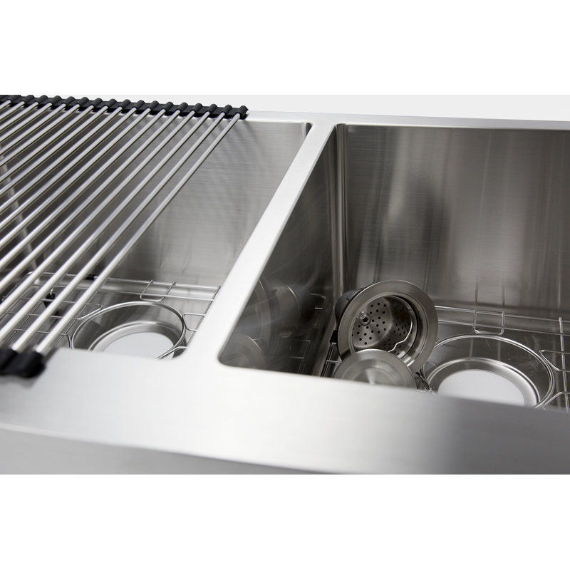 33'' L Double Bowl Stainless Steel Kitchen Sink
