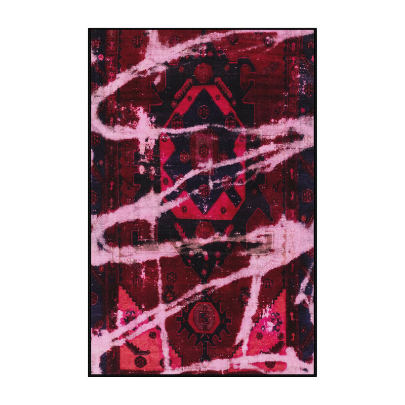 Abstract Indoor Rug, Rectangle 4' x 6'