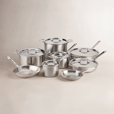 All-Clad D5 Brushed Stainless 14-Piece Set