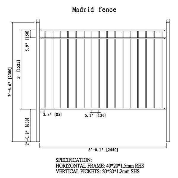 Dimensions du produit