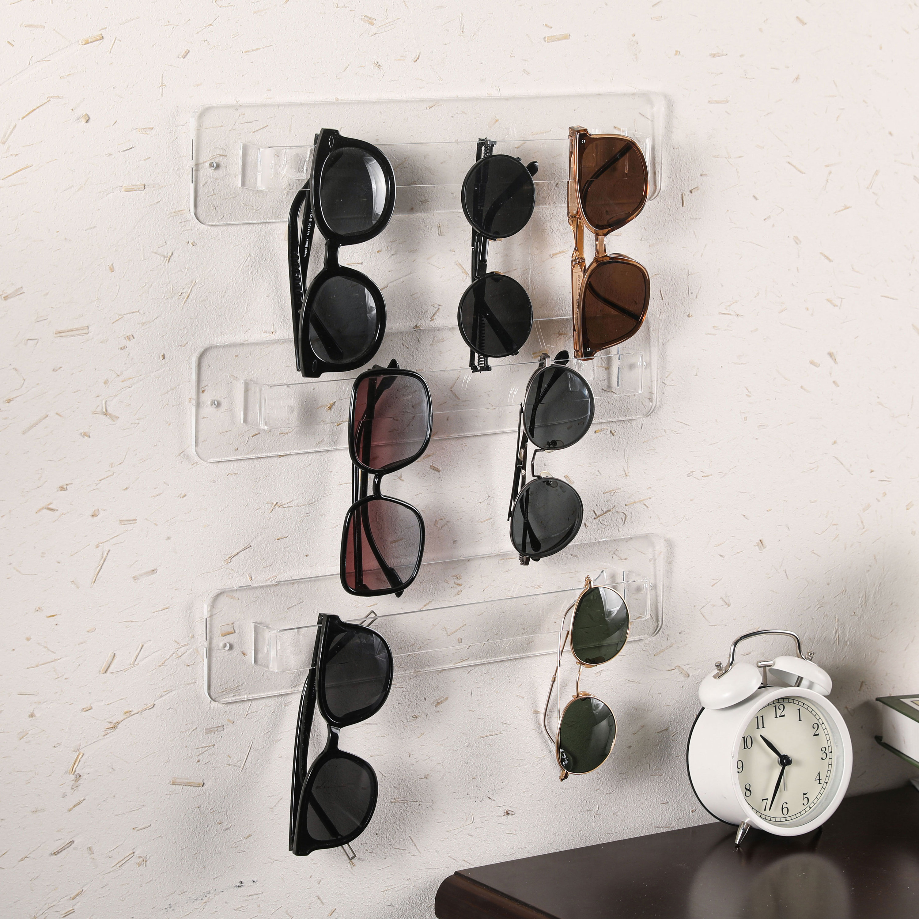 Latitude Run® Set Of 3 Acrylic Sunglasses Rack