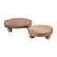 Plateau décoratif décoratif en bois pour repose-pieds et table basse - Décoration intérieure, présentoir à bijoux et rangement de cuisine - ensemble de 2, 10, 8 po-564639290