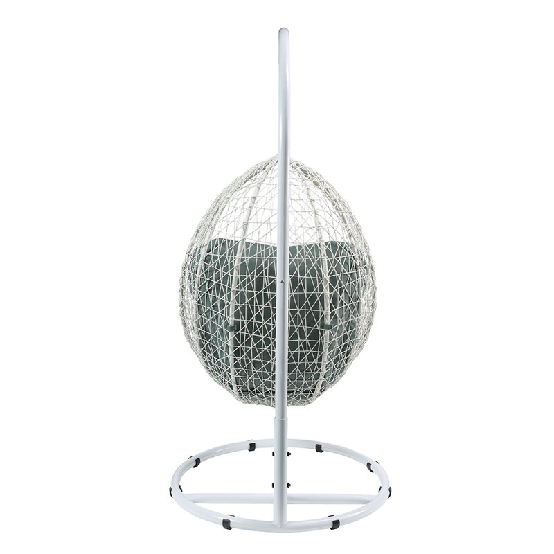 Chaise suspendue Belleville, Blanc/vert
