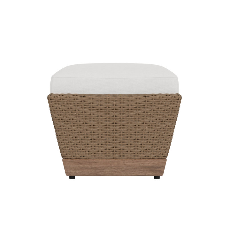 Charisma Outdoor Ottoman, Canvas Natural