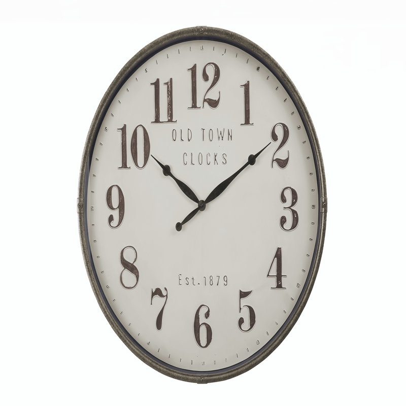 Grande horloge murale transitionnelle surdimensionnée 30 pouces