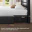 Grand cadre de lit avec 2 stations de charge USB-62616934
