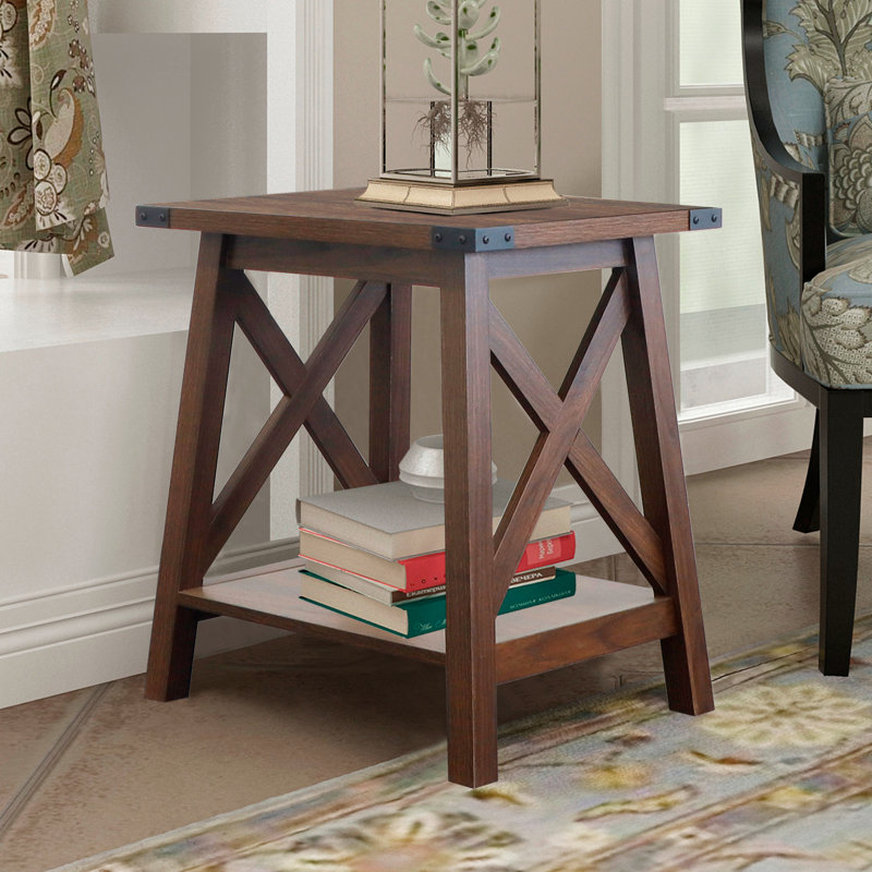 Seandrea End Table, Dark Walnut, Dark Walnut