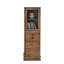 Verre brun + vitrines en bois massif