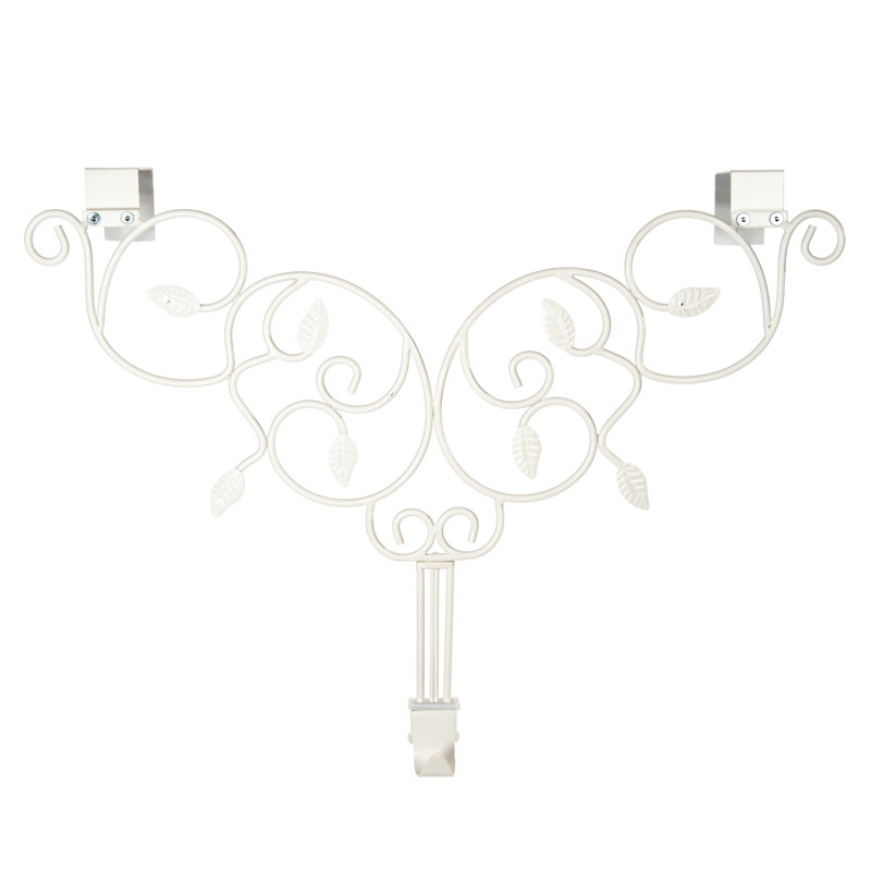 Adjustable Wreath Hanger for Door - Ivy (White)