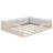 Maily Wood Full Size Upholstered Platform Bed with Guardrail and Pillow-1943433221