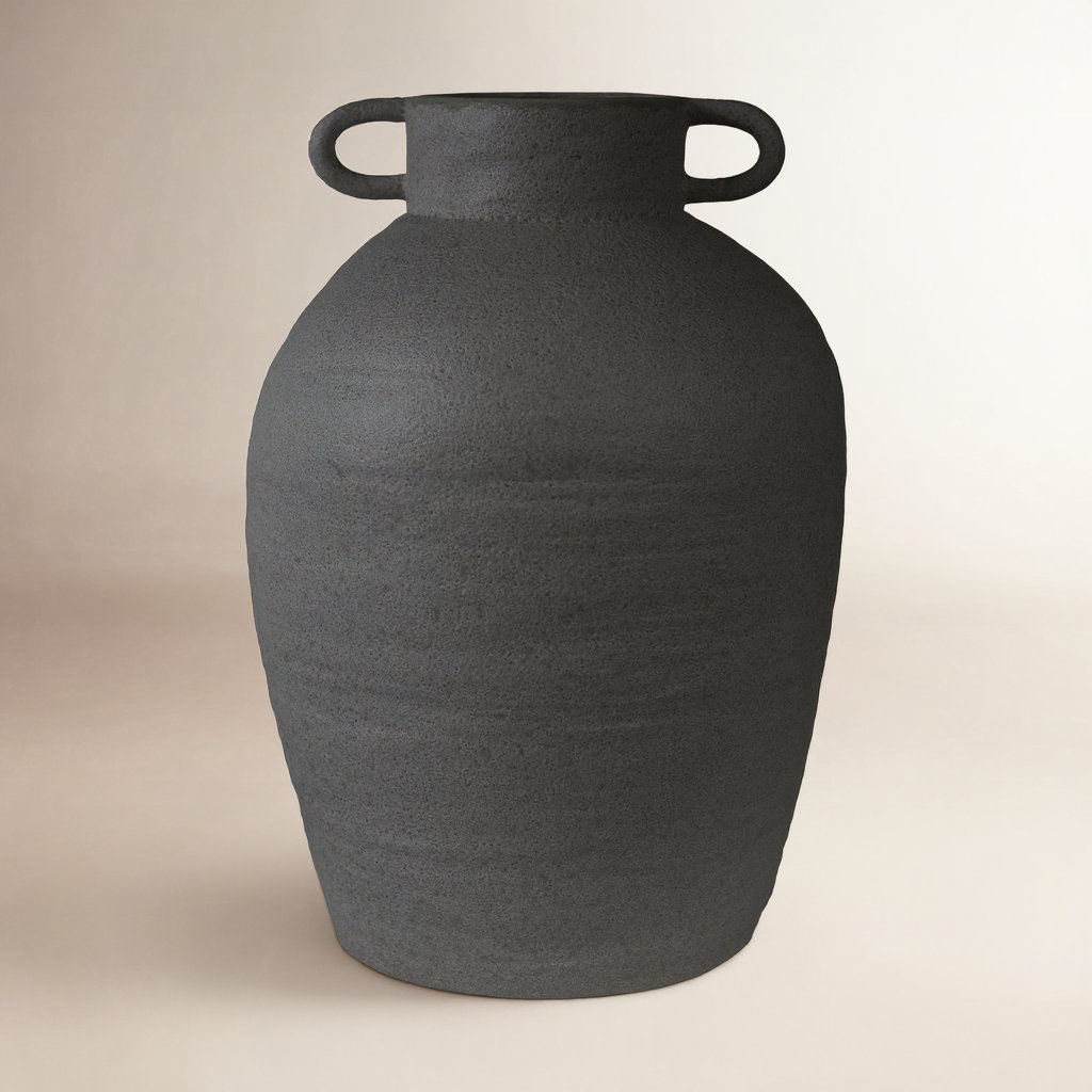 Ceramic Table Vase, Black
