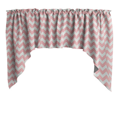 Cotton Blend Chevron Swag Window Valance