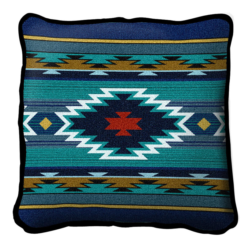 Coussin lombaire en coton Balpinar, Bleu