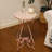  Ceramic Top End Table Side Table,Vintage Metal Plant Stand, Round Accent Table for Porch,Patio, Balcony, Living Room Decor-784605464