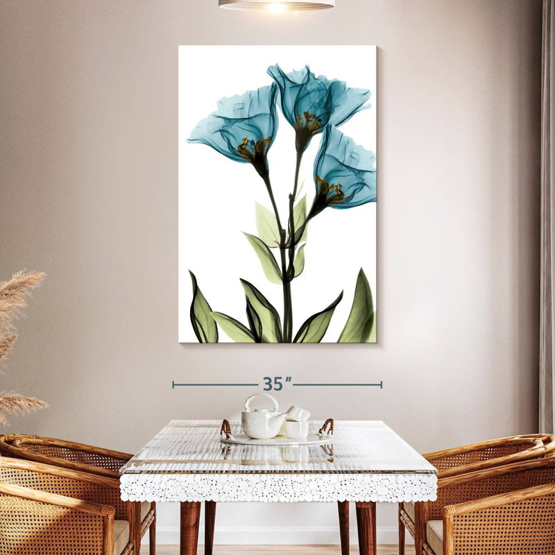 Harnek Gentian, 51" H x 34" W