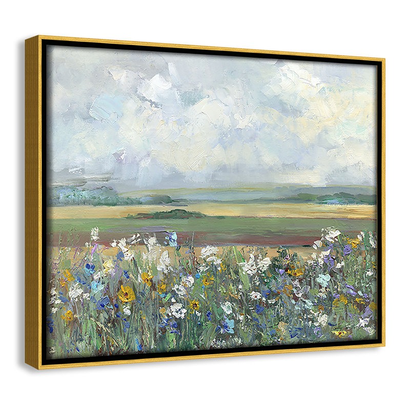 «Far Afield Print» par Sally Swatland, H 9,5 po x l 11,5 po, Doré