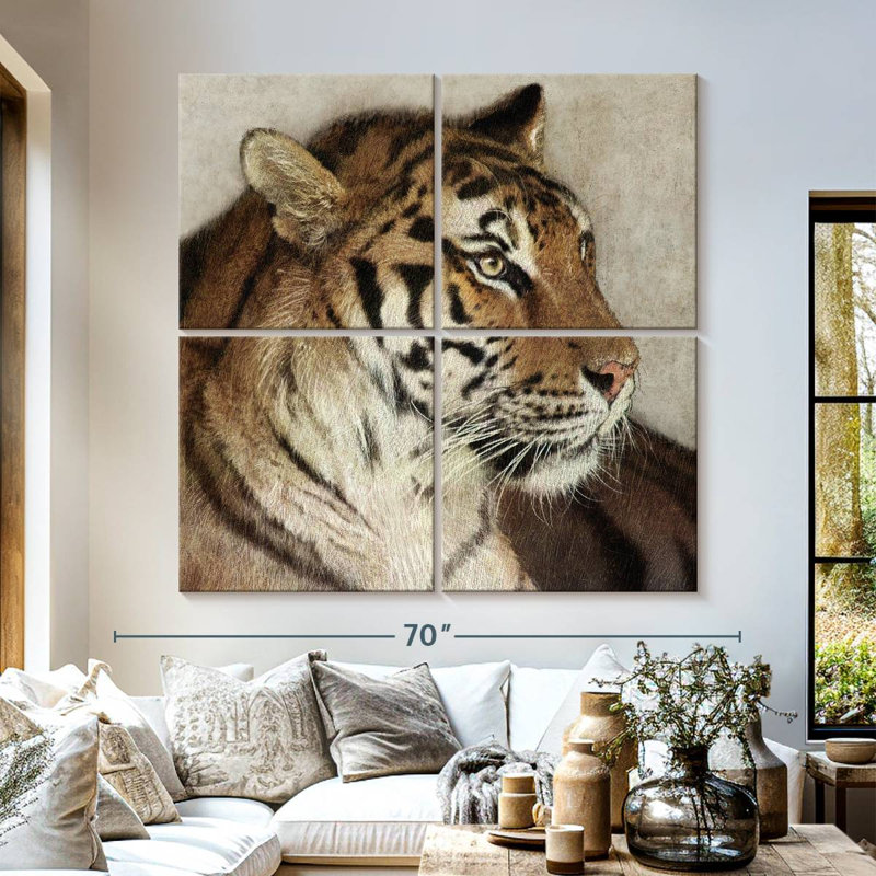 Brampt Tiger Poise, 57" H x 57" W