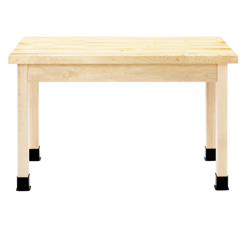 Série de tables à tablier PerpetuLab, H 30 po x L 72 po x l 24 po, Érable naturel / érable naturel