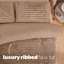 Silentnight Ribbed Faux Fur Duvet Set-117393392-136198015