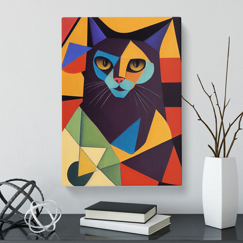 Cat Cubism Vol.2 - Wrapped Canvas, 60cm H x 40cm W x 3cm D