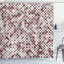  Rideau de douche mauve rétro Artsy + crochets-95078023-95078036