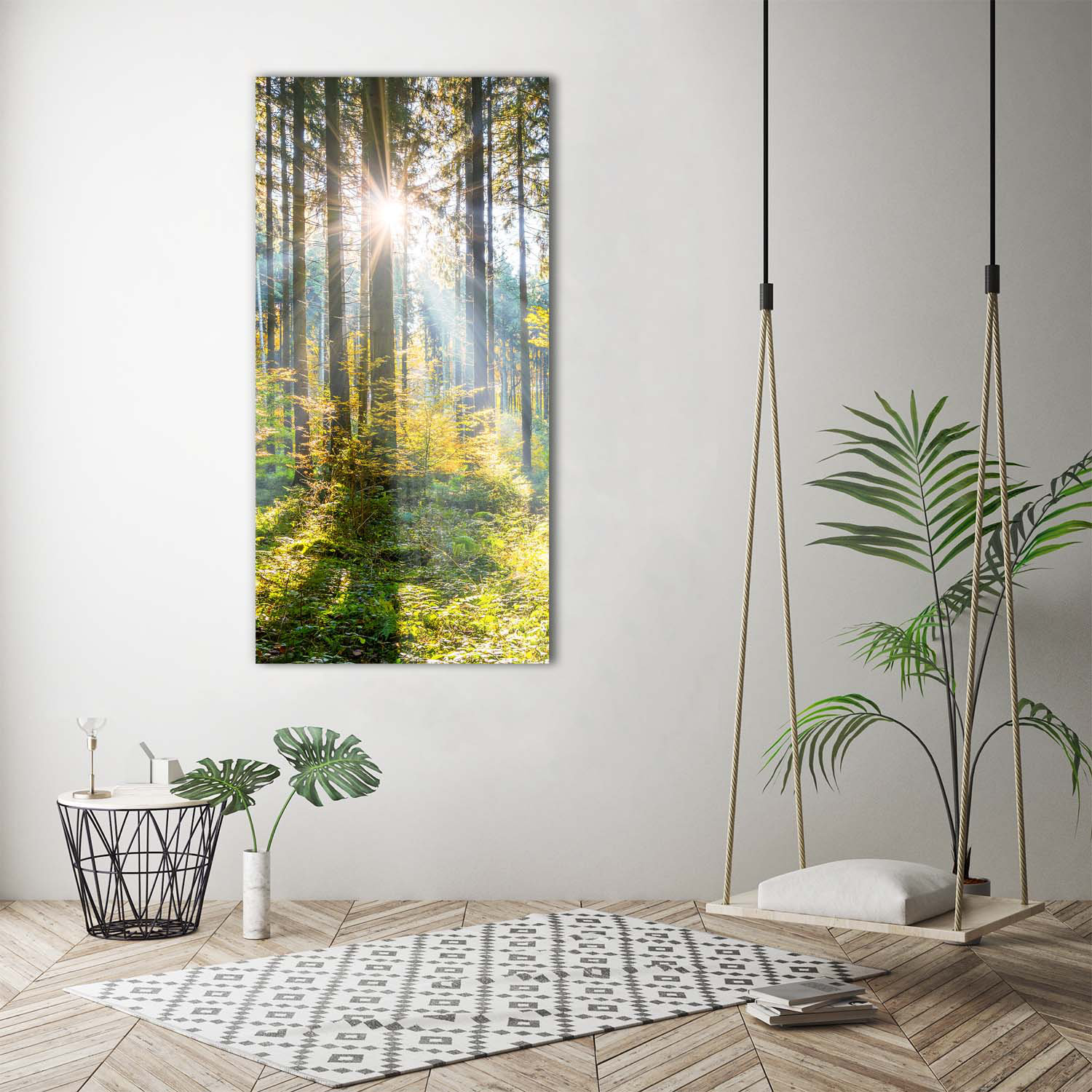 Union Rustic Sun in the Forest - Wrapped Canvas Art Prints | Wayfair.co.uk