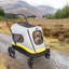 Chariot-poussette pliable pour chien