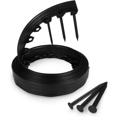4cm H x 4cm W Plastic Lawn Edging