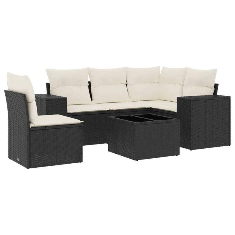 Vidaxl Garden Sofa Set PE Rattan Large Modular Garden Sofa Set
