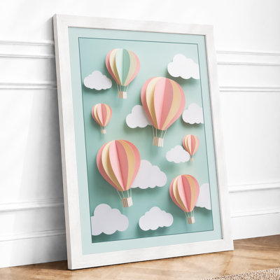 Balloons Among Clouds Modern - Print