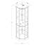 Vitrine de coin lumineuse à 6 tablettes avec tablettes réglables en verre trempé et dossier miroir pleine hauteur-1201145052