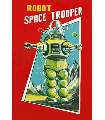 Robot space trooper-impression publicitaire