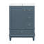 Meuble-lavabo de 24 po avec lavabo en céramique intégré et rangement spacieux, parfait pour les petites salles de bain et les chambres d'amis-733971722