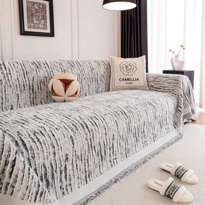 Stripe Gradient Color Couch Cover Washable Sofa Cover Sectional Couch Covers For Dogs Cats Sofa Covers For Cushion Couch Sofa Slipcovers Furniture Pro