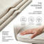 Fabric Upholstered Wing Back Armchair in White