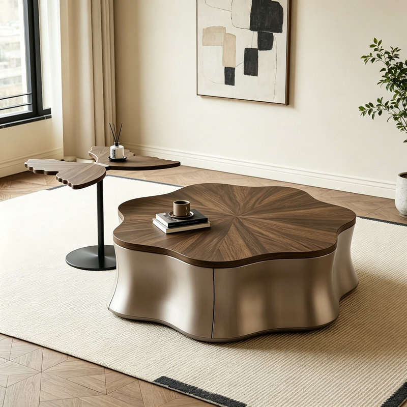 Table basse moderne et luxueuse à la mode