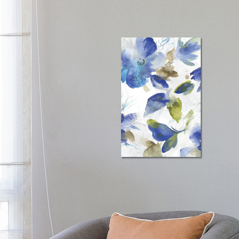 Beryl Botanicals I by Asia Jensen - Wrapped Canvas Painting, 66.04 cm H x 45.72 cm W x 1.91 cm D