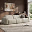 Canapé inclinable électrique 125,2 po à conception de paroi zéro et tissu 100% polyester-432363505