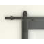 Porte de grange coulissante intérieure en panneau de fibres à densité moyenne de 36 po x 84 po avec verre givré 5-Lite et ensemble de quincaillerie | Idée de cadeau-126180630-126180634
