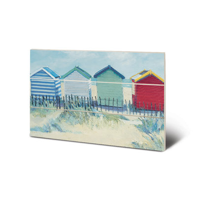 Suffolk Beach Huts 1 Piece Painting