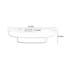 Table basse ovale de style crème-105839997
