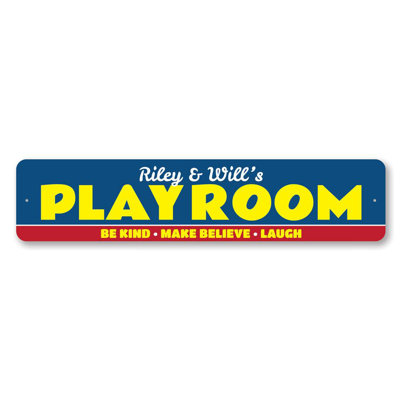 Children's Playroom Aluminum Sign