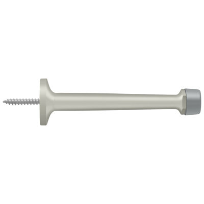 Tour de porte de plinthe Deltana BDS425U15, laiton massif nickel brossé