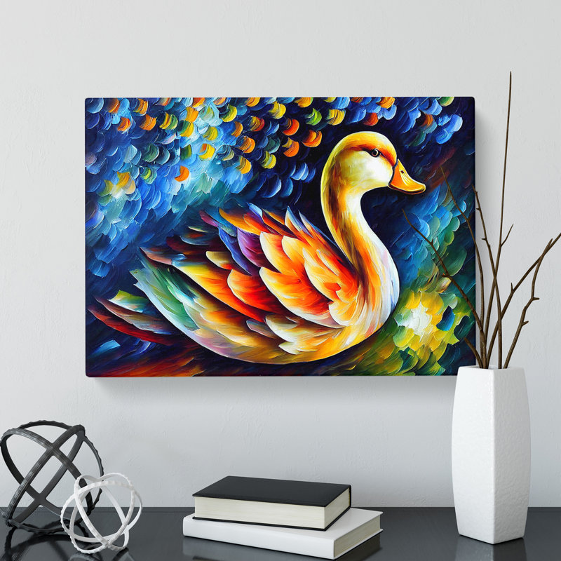 Duck Vol.1 Abstract - Wrapped Canvas Print, 35cm H x 50cm W x 3cm D
