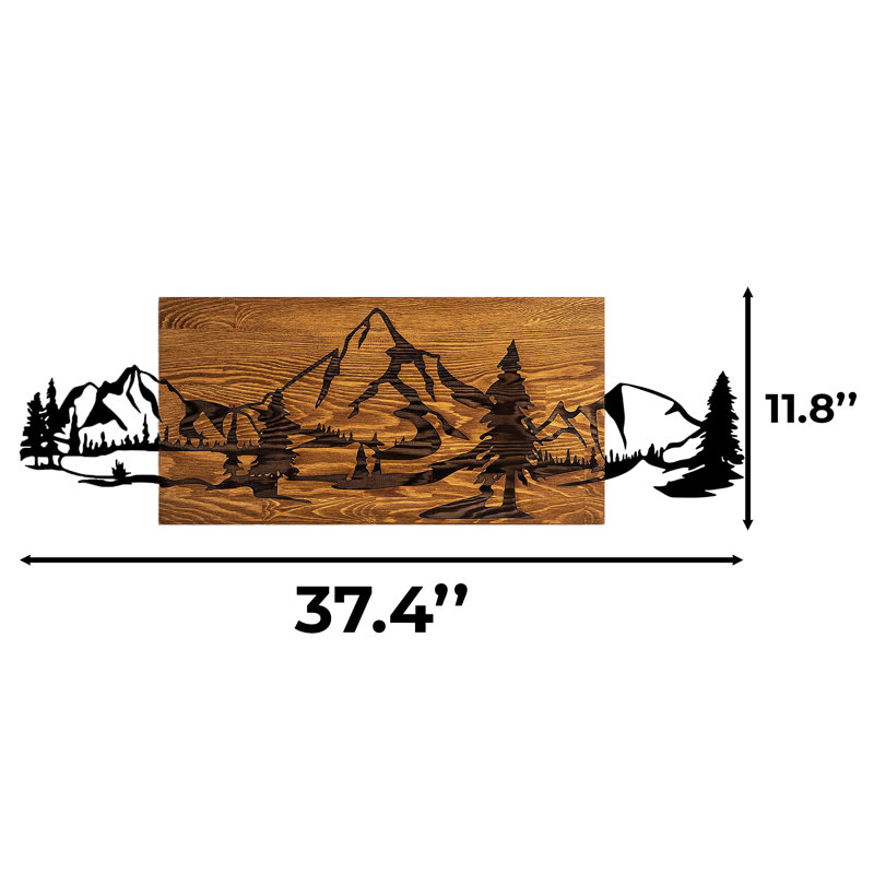 Accessoire mural décoratif en bois
