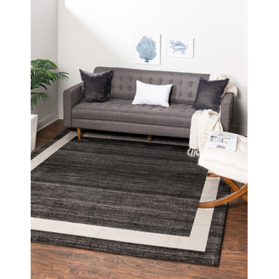 Tapis noir / ivoire Cregan