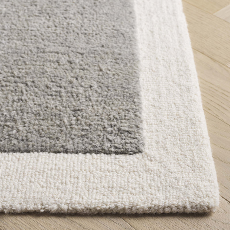 Metro Hand Tufted Wool; Cotton Solid Color Indoor Rug, Rectangle 6' x 9'