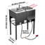 Cuiseur autoportant commercial 16QTx2