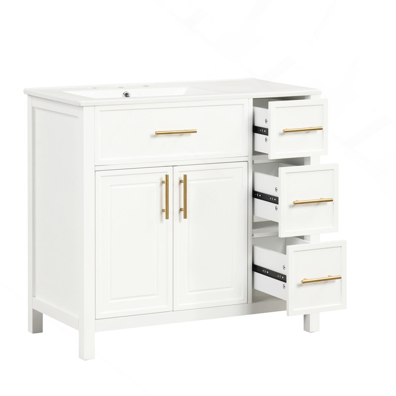 Lavabo de salle de bain rectangulaire 19,68 "
